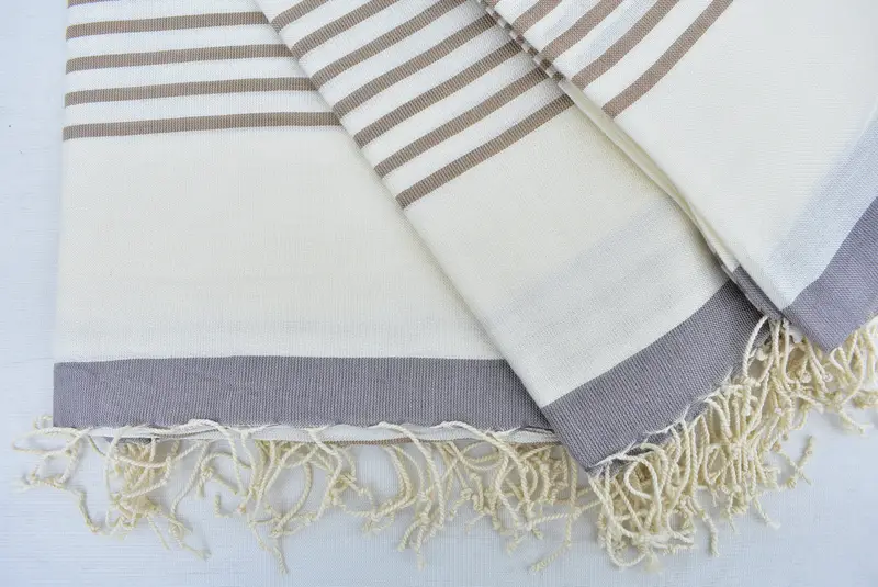 Embroidered Towel, 70x40 Cotton Striped Towel, Wedding Favors, Guest Towel, Wedding Shower Gift, Scarf Towel, Bachelorette Party Gifts Bridesmaids - 7