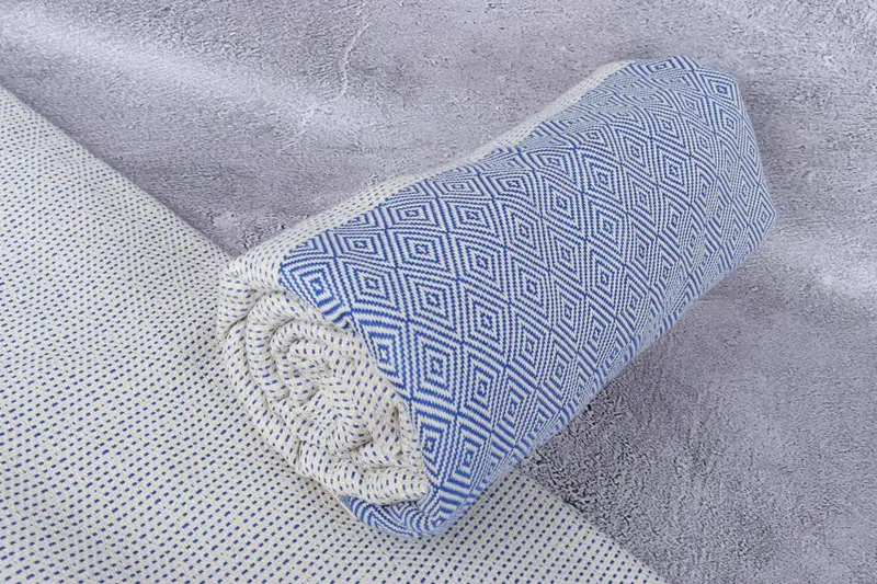 Turkish Beach Blanket, 96x80 Cotton Diamond Towel, Decorative Blanket, Aesthetic Blanket, Personalized Gifts, Bachelor Gift, Custom Blanket - 7