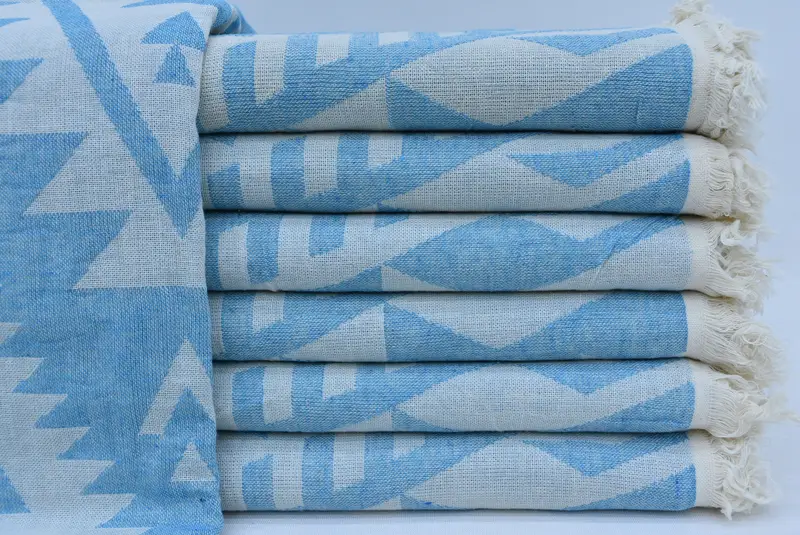 76x40 Cotton Geometric Towel, Bachelorette Party Gifts Bridesmaids, Holiday Towel, Bridesmaid Gifts, Bridal Shower Gift, Anniversary Gift For Her - 2
