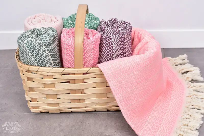 70x38 Cotton Diamond Towel, Bachelorette Towel, Cotton towel, Grandma Gift, Bridemaids Beach Towel, Personalized Wedding Gift, Organic Turkish towel - 7