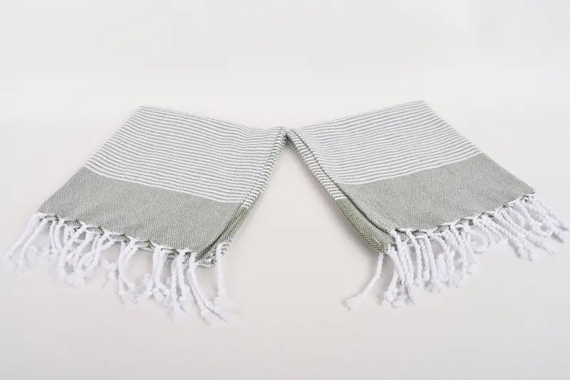Small Bath Towels, 40x18 Cotton Striped Towel, Personalized Kitchen Towel, Spa Towel, Wedding Gift Kitchen Towel, Bridesmaid Gifts, Halloween Gifts - 6