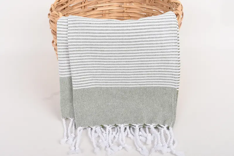Small Bath Towels, 40x18 Cotton Striped Towel, Personalized Kitchen Towel, Spa Towel, Wedding Gift Kitchen Towel, Bridesmaid Gifts, Halloween Gifts - 5