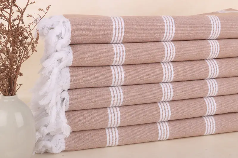 Toalla de algodón turco Gift For Bride, marrón, 30 x 69 pulgadas