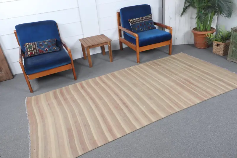 Zarif Yeşil Halı, 4,2x8,7 ft Sağlam Konfor