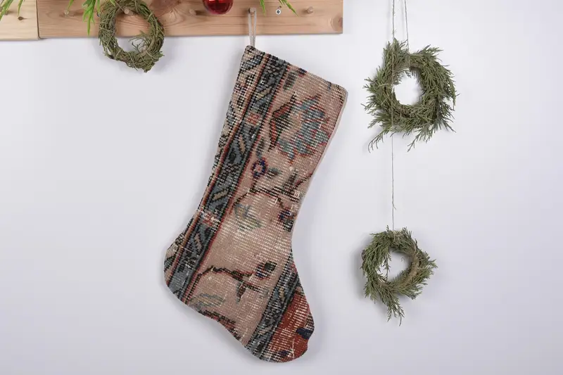 Personalice medias de lujo, medias de adornos navideños del suroeste