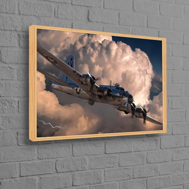 Elegante lienzo de aviación: ilustraciones de aviones impresas para decoración del hogar