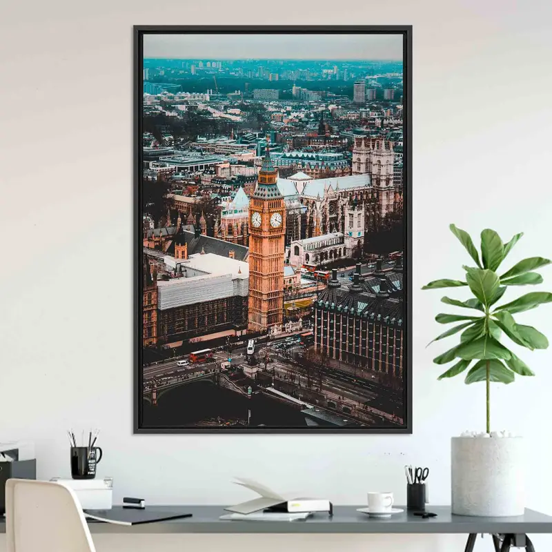 Elegant London Cityscape Canvas Print - Big Ben Landscape