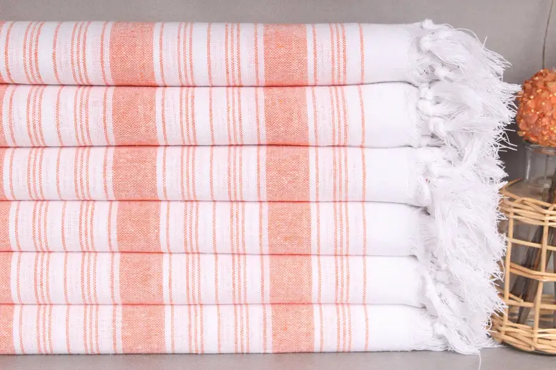 68x32 Cotton Striped Towel, Gym Towel, Turkish bath towel for spa, Monogram Turkish Towel, Bachelorette Party Favors, Maid Of Honor Gift, Soft towel - 2