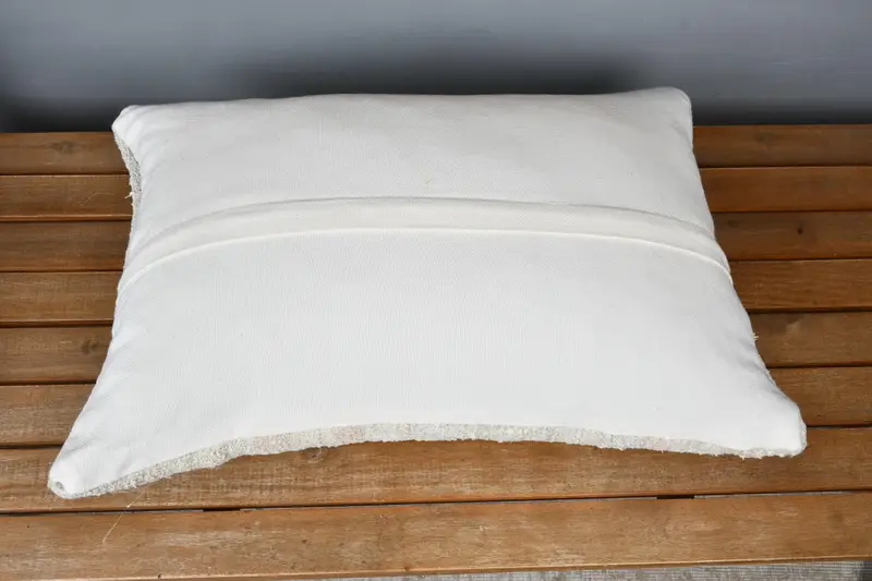 Neutral Pillow Case, Pillow Case, Floor Pillow Cover, Interior Designer Pillow, 16x24 Beige Cushion Cover, Kilim Cushion Sham, Turkish Kilim Pillow - 5