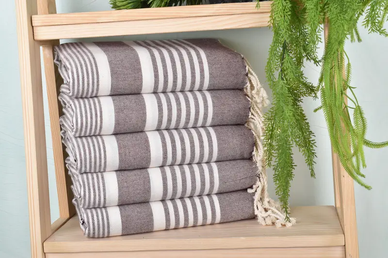 68x38 Cotton Striped Towel, Monogram Towels, Wedding Favors, Turkish bath towel, Luxury Turkish Bath Towel, Spa Gift, Bachelorette Party Decorations - 1