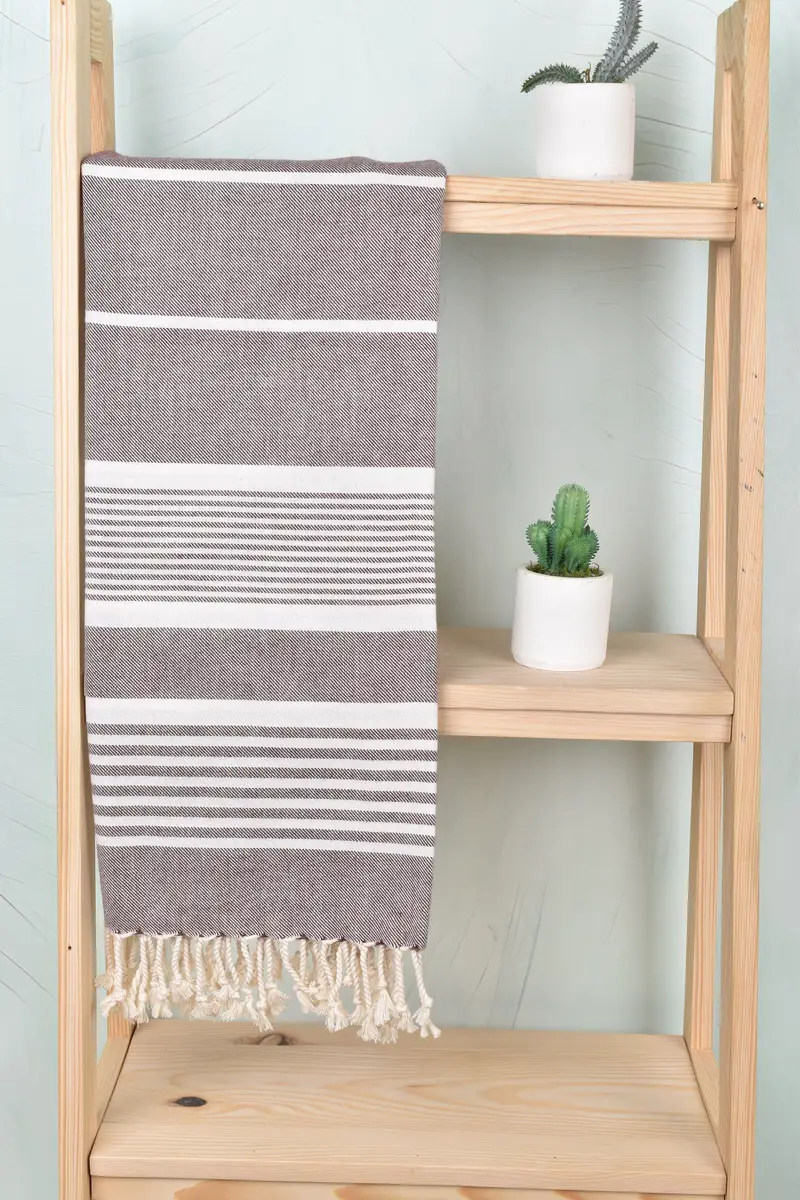 68x38 Cotton Striped Towel, Monogram Towels, Wedding Favors, Turkish bath towel, Luxury Turkish Bath Towel, Spa Gift, Bachelorette Party Decorations - 8