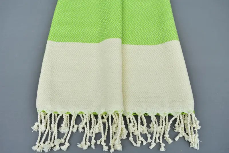 Organic Towel, House Warming Gift, 70x36 Cotton Herringbone Towel, Organic Cotton Towel, Lightweight Turkish towel, Custom Beach Towel, Soft towel - 7