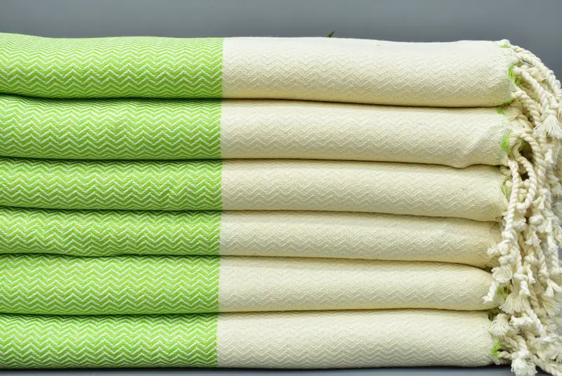 Organic Towel, House Warming Gift, 70x36 Cotton Herringbone Towel, Organic Cotton Towel, Lightweight Turkish towel, Custom Beach Towel, Soft towel - 1