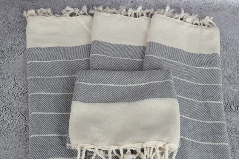 36x16 Cotton Striped Towel, Kitchen Towel, Gifts For Him, Bridal Party Gifts, Small Bath Towels, Gift For Wedding Day, Monogram Kitchen Towel - 4