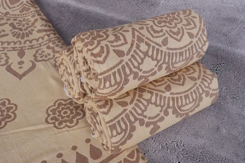 Best Beach Towel, 70x40 Cotton Floral Patterned Towel, Home Gift, Luxury towel, Organic cotton peshtemal for spa and beach, Best Friend Gift - 8