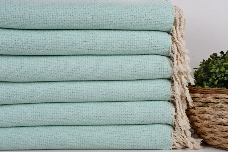 Personalized Towel Gift, Anniversary Gift For Her, 64x38 Cotton Geometric Towel, Custom Beach Towel, Cotton towel, Absorbent Turkish towel - 2
