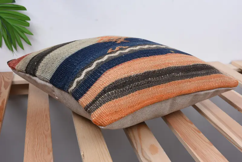 Gift Pillow, Boho Pillow, Yoga Cushion Cover, Farmhouse Pillow Case, 14x14 Beige Cushion Case, Bolster Pillow Case, Pillow for Sofa, Pillow Case - 6