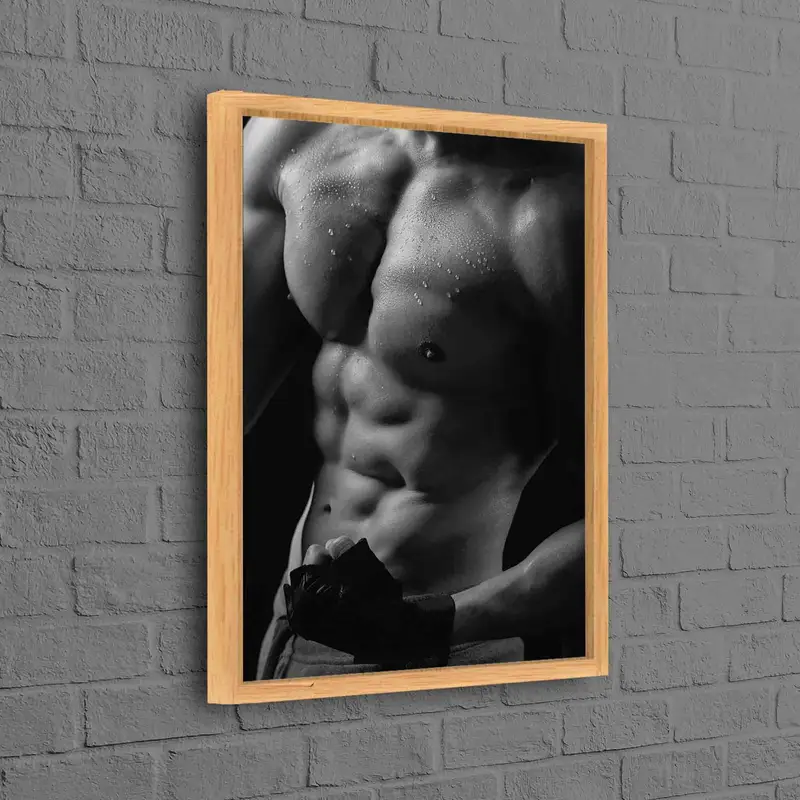 エレガントなエロティックマンキャンバス: 官能的なフォトアートプリント
