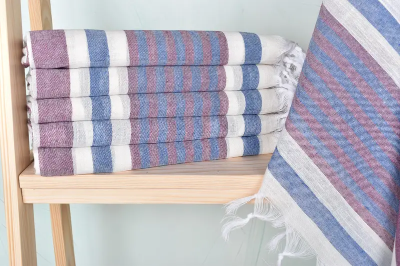 Bachelorette Party Gifts, Peshtemal Towel USA, 68x40 Cotton Striped Towel, Personalized Gift, Soft towel, Custom Gifts, Bridesmaid Gift - 1