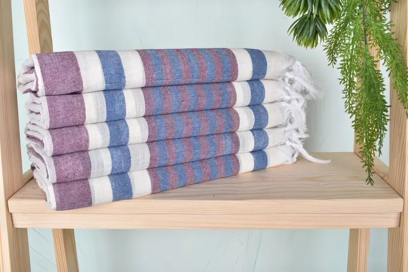 Bachelorette Party Gifts, Peshtemal Towel USA, 68x40 Cotton Striped Towel, Personalized Gift, Soft towel, Custom Gifts, Bridesmaid Gift - 2