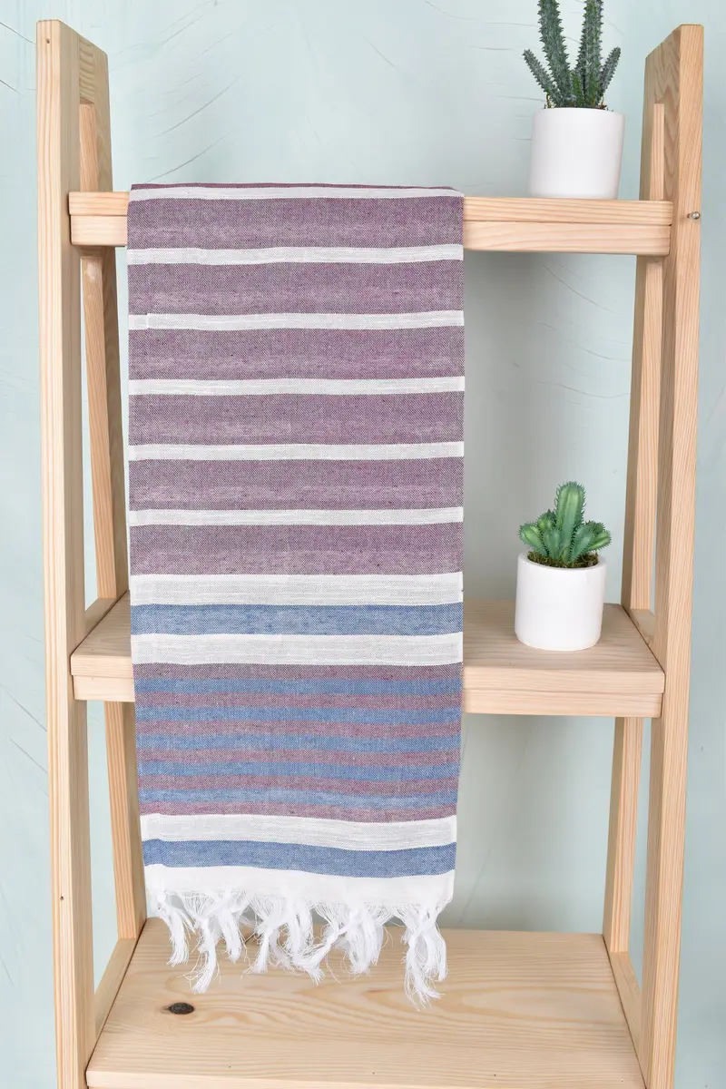 Bachelorette Party Gifts, Peshtemal Towel USA, 68x40 Cotton Striped Towel, Personalized Gift, Soft towel, Custom Gifts, Bridesmaid Gift - 8