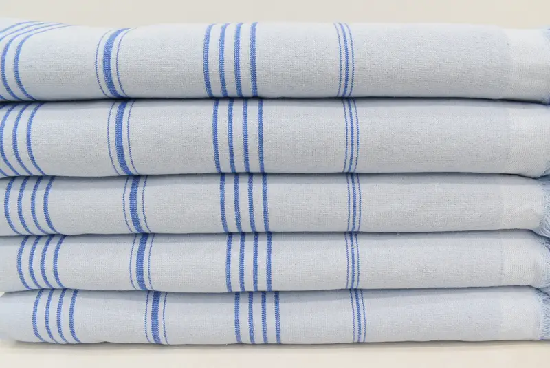 Housewarming Gift, Beach towel, 68x36 Cotton Striped Terry Towel, Hammam towel, Gift For Boyfriend, Large Beach Towel Personalized, Absorbent towel - 1