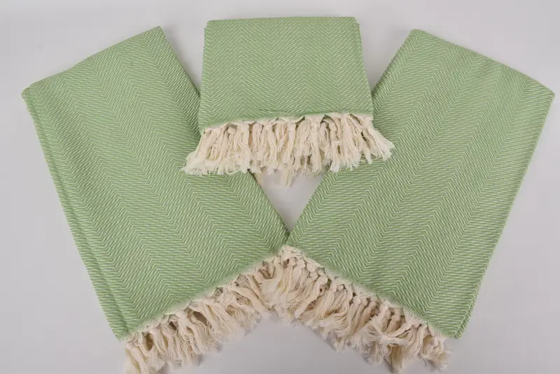 Gift For Him, Bachelorette Party Gift, Bulk Order Towel, Beach Size Towel, Wedding Towel, Handmade Gift, 70x40 Cotton Chevron Towel, Organic towel - 6