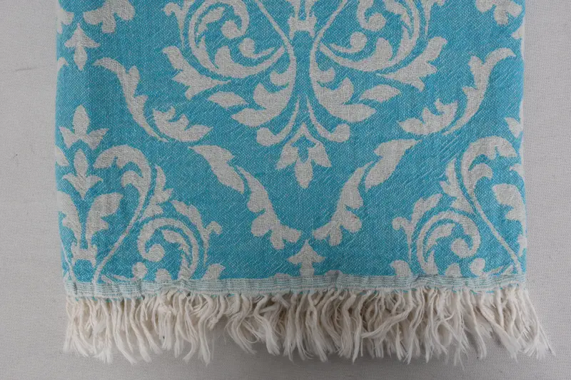 Fouta towel, Sand-resistant towel, Embroidery Towel, Bulk Order Towel, 68x36 Cotton Baroque Towel, Personalized Gift For Her, Turkish beach towel - 6
