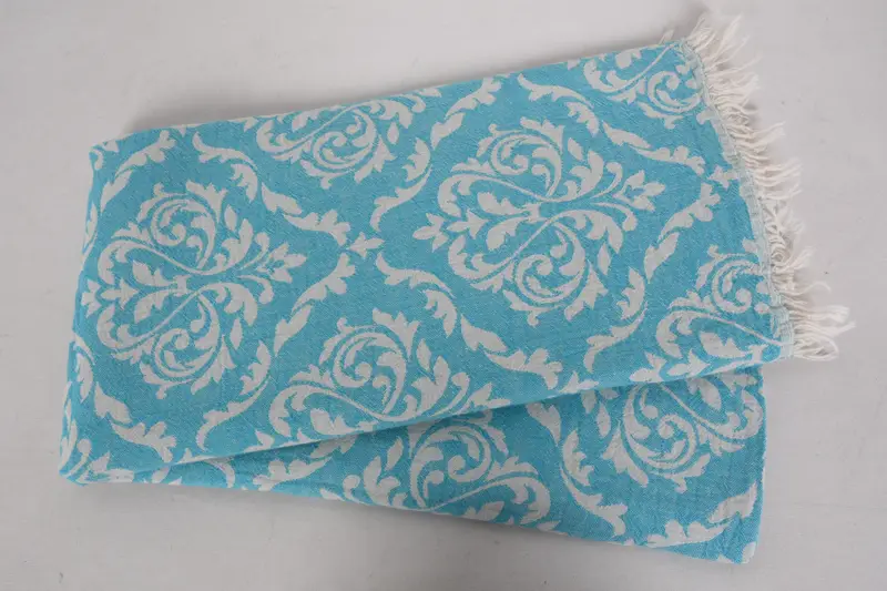 Fouta towel, Sand-resistant towel, Embroidery Towel, Bulk Order Towel, 68x36 Cotton Baroque Towel, Personalized Gift For Her, Turkish beach towel - 7