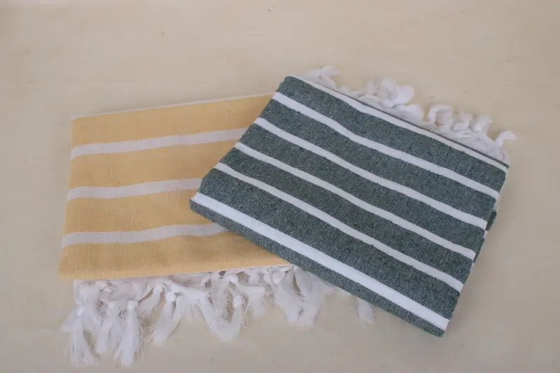 Turkish Towel Bulk, Eco-Friendly Turkish Towel, Yoga Towel, Bath towel, 70x40 Cotton Striped Towel, Bridesmaid Gifts, Birthday Gift, Summer Gift - 6