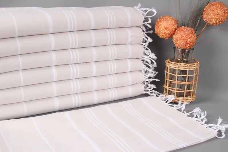 Personalized Kitchen Towel, Guest Towel, Wedding Favors, Halloween Gifts, 40x24 Cotton Striped Towel, Towel With Name, Bridesmaid Gifts, Summer Gift - 1