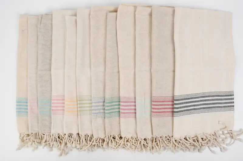 Beach Towel Bulk, Housewarming Gift, Gym Towel, Custom Name Towel, Welcome Wedding Gift, Bath towel, 68x40 Linen Striped Towel, Peshtemal Towel USA - 4