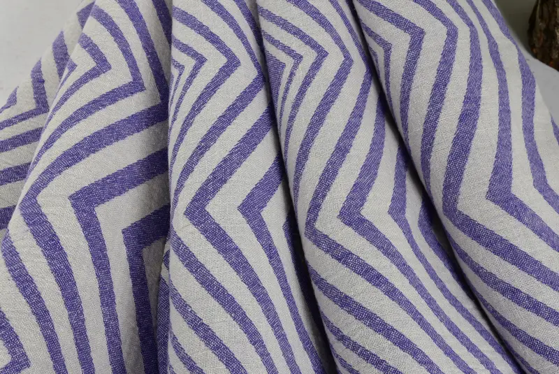 Summer Gift, Bridesmaid Gifts Personalized, 70x40 Cotton Zigzag Design Towel, Girls Weekend Getaways Gifts, Hammam towel, Personalized Beach Towel - 5