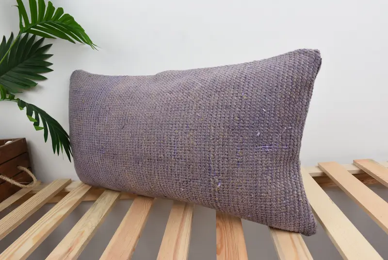 Decorative Pillow Cover, Throw Kilim Pillow, Cushion Case, Vintage Kilim Pillow, Accent Cushion, 12x24 Pink Pillow Case, Antique Pillows - 5