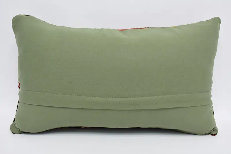 Pillow Case, Patio Pillow Case, Antique Pillows, Oriental Cushion Cover, Turkish Pillow, Interior Designer Pillow, 12x20 Brown Pillow Sham - 6