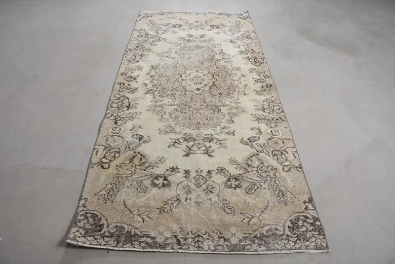 Teppich mit Tiermotiv in Beige und Braun, 1,1 x 2,6 m, schickes Dekor