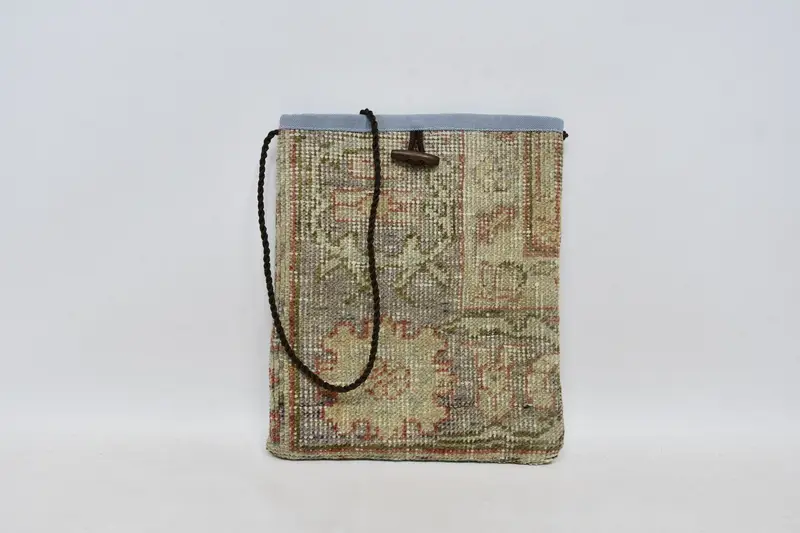 調節可能なストラップキリムバッグ、ゴシック＆ウエスタンウールクロスボディバッグ