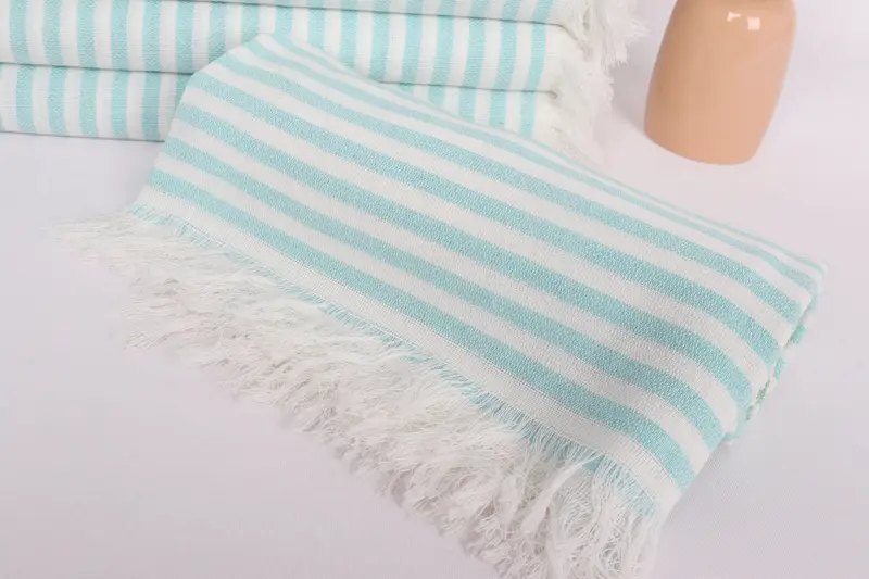 First Wedding Anniversary Gift, 70x40 Cotton Striped Towel, Family Gift, Bachelorette Party Decorations, Bridesmaid Gift, Custom Beach Towel - 4