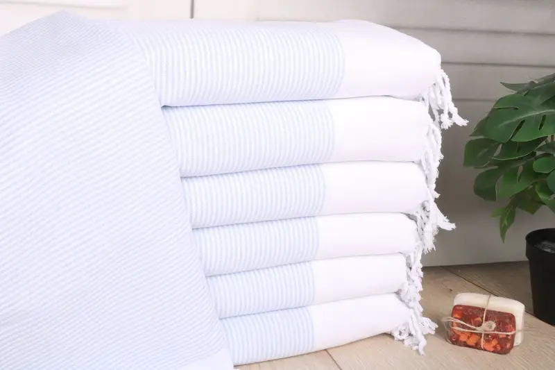 Wedding Gift Baby Blue Cotton Tea Towel, 18x40 Inches