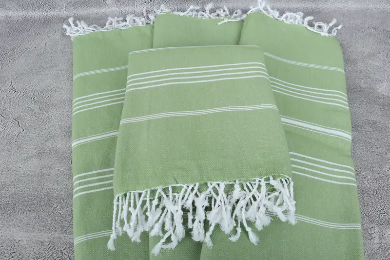 Monogram Blanket, Personalized Home Gift Wedding, Handmade Gift, Organic Throw, Custom Wedding Gifts, 96x80 Cotton Striped Towel, Bedspread - 4
