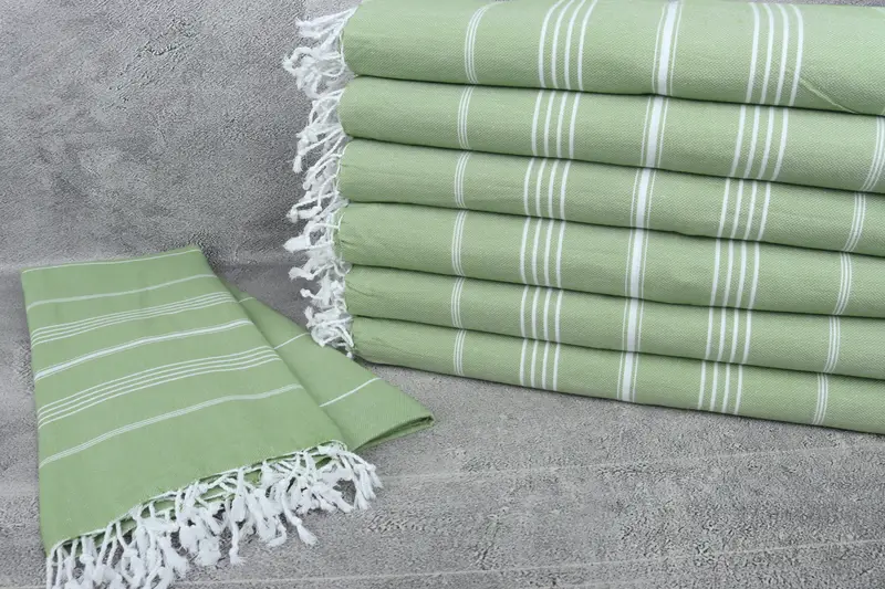 Monogram Blanket, Personalized Home Gift Wedding, Handmade Gift, Organic Throw, Custom Wedding Gifts, 96x80 Cotton Striped Towel, Bedspread - 2