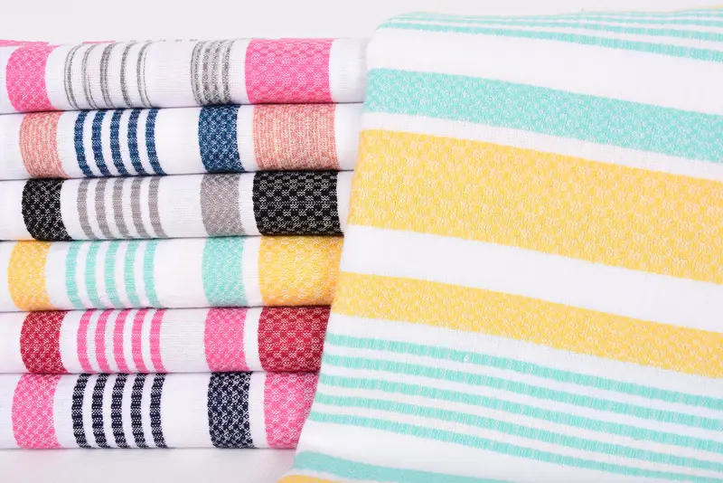 Custom Gifts, Embroidered Towel, Turkish beach towel with fringe, Holiday Towel, Personalized Gift, 70x36 Cotton Striped Towel, Bridal Shower Gift - 2