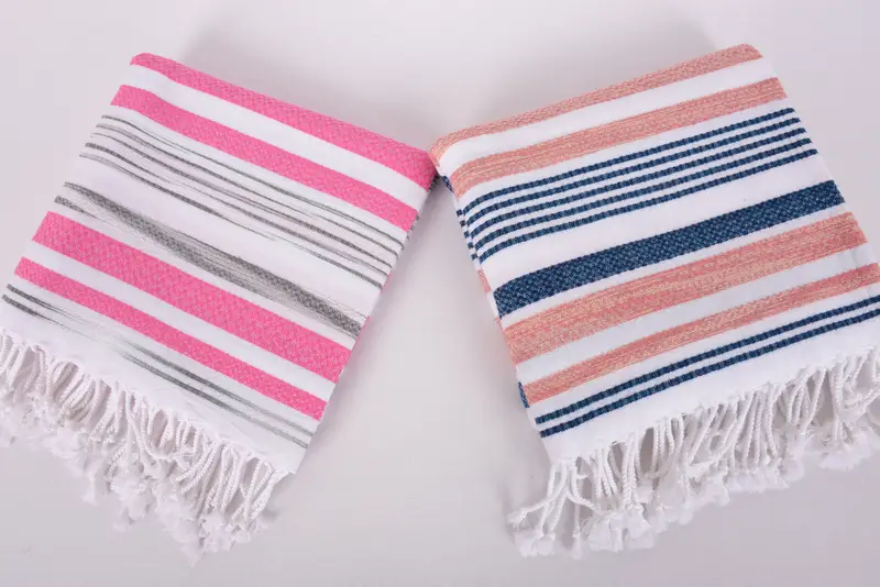 Custom Gifts, Embroidered Towel, Turkish beach towel with fringe, Holiday Towel, Personalized Gift, 70x36 Cotton Striped Towel, Bridal Shower Gift - 7