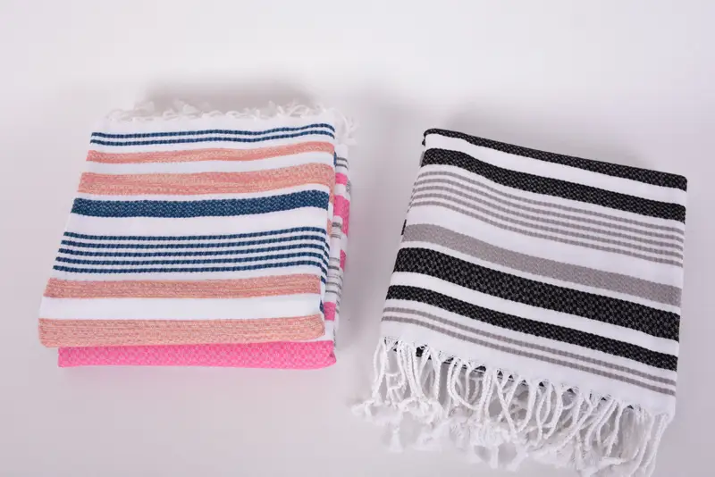 Custom Gifts, Embroidered Towel, Turkish beach towel with fringe, Holiday Towel, Personalized Gift, 70x36 Cotton Striped Towel, Bridal Shower Gift - 8