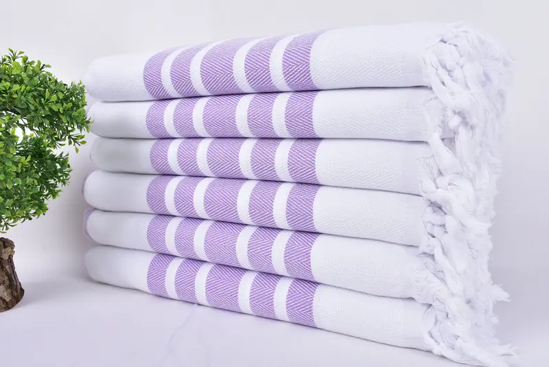 Quick-Dry Beach Towel, Guest Towel, Custom Name Towel, Home Gift, Wedding Towel, Absorbent towel, Personalized Gifts, 70x40 Cotton Herringbone Towel - 3