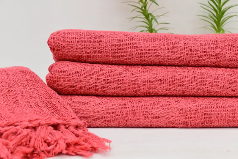 Gift For Bride, Boho Throw Blankets, 80x56 Cotton Solid Towel, Throw Blanket, Woven Throw Blanket, Turkish Towel Blanket, Bachelorette Party Items - 2