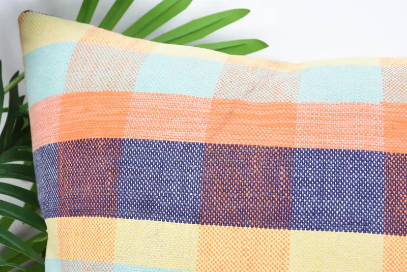 Boho Pillow, Couch Cushion Cover, Throw Kilim Pillow, 18x18 Blue Pillow Case, Pillow Case, Garden Cushion Cover, Vintage Pillow - 2