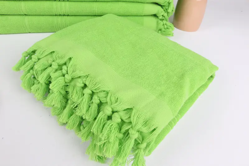 Soft and absorbent Turkish towel, Turkish beach towel, Spa Towel, 70x36 Cotton Striped Terry Towel, Absorbent towel, Personalized Gifts, Family Gift - 5