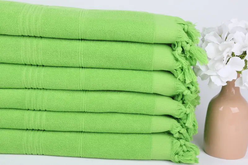 Soft and absorbent Turkish towel, Turkish beach towel, Spa Towel, 70x36 Cotton Striped Terry Towel, Absorbent towel, Personalized Gifts, Family Gift - 3
