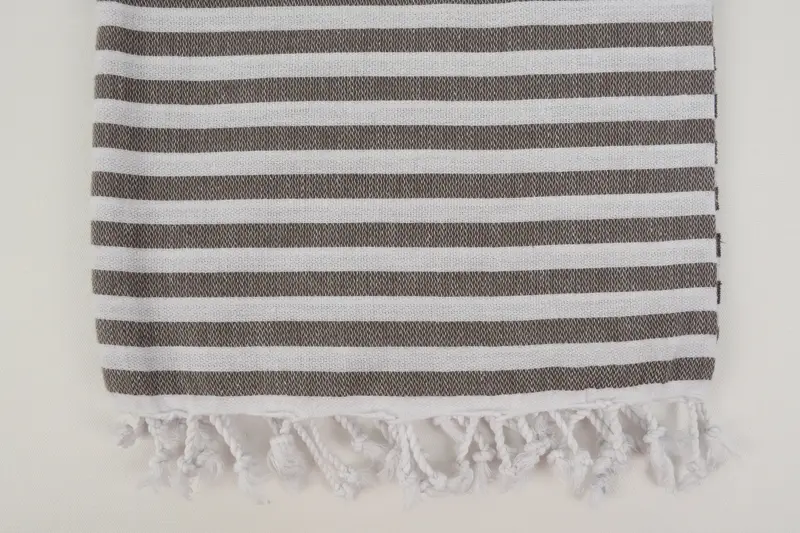 Monogram Beach Towel, Handmade Gift, Bachelor Gifts, 68x36 Cotton Striped Towel, Large Turkish Towel, Beach Theme Bachelorette Party Gifts - 3